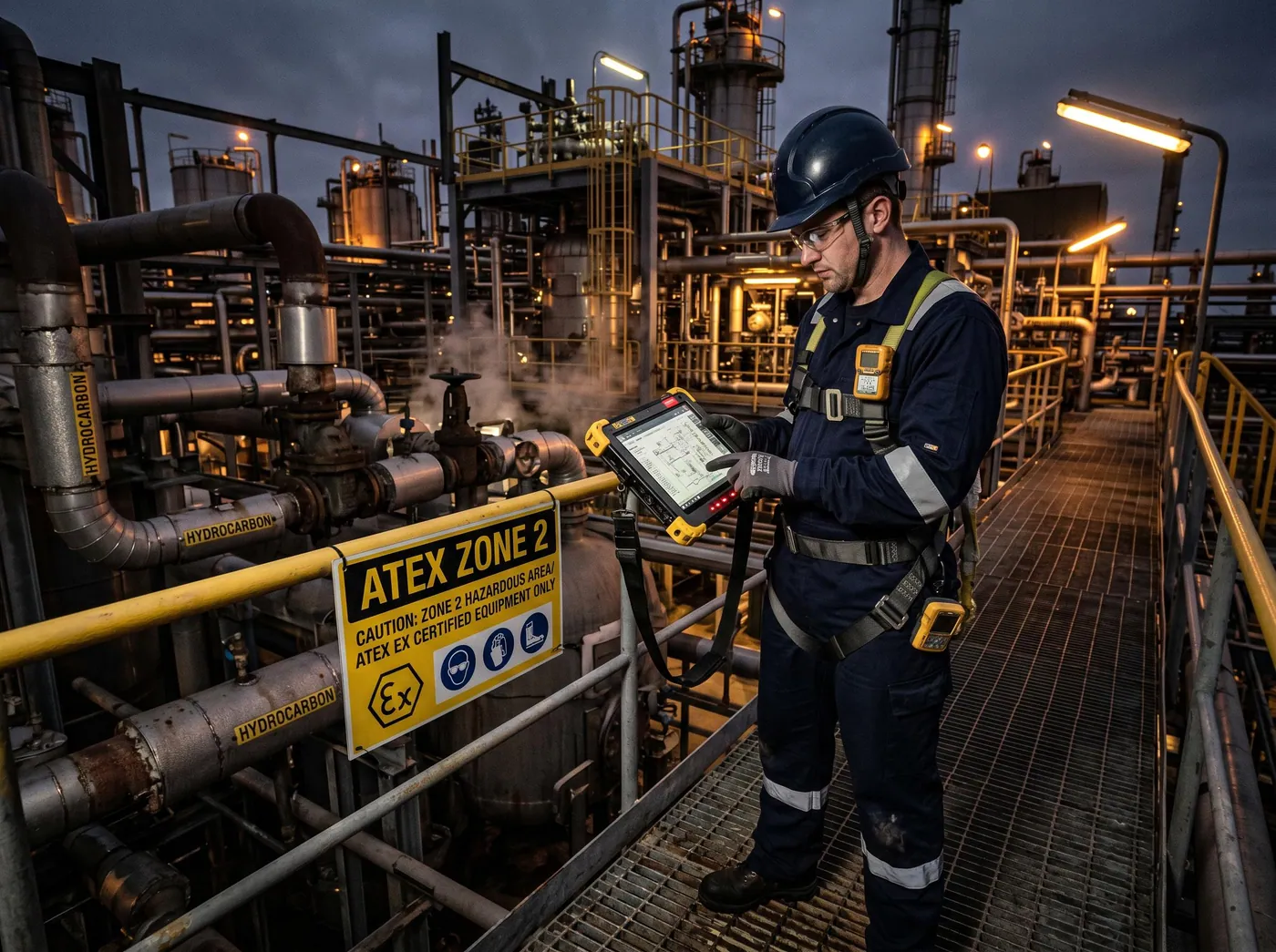 Tablette durcie Coworker — Pétrochimie & ATEX