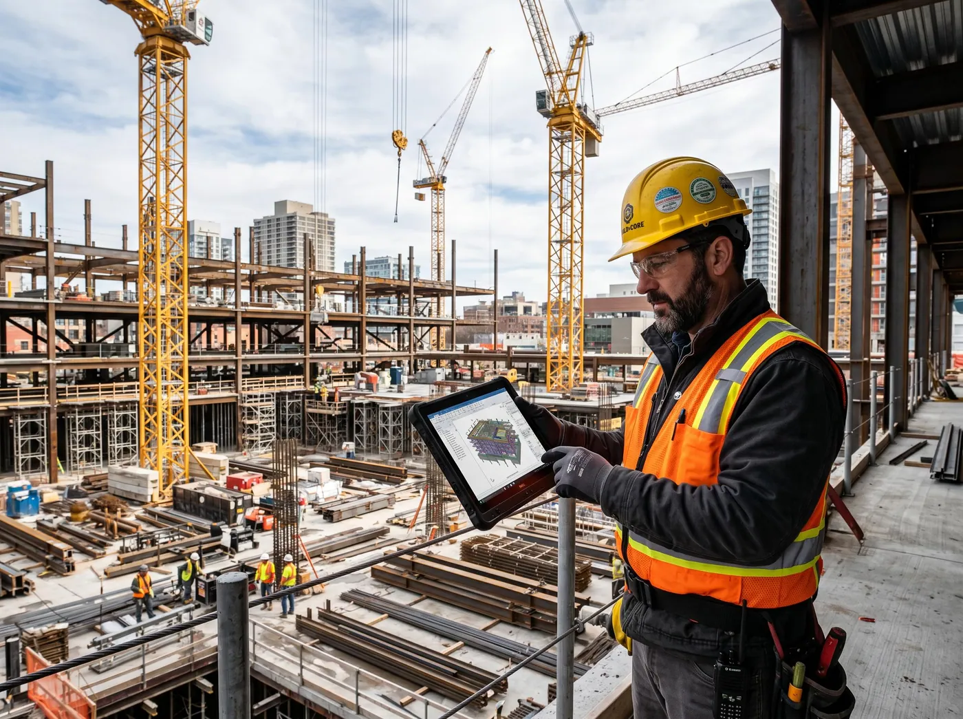 Tablette durcie pour chantier BTP : bien choisir en 2026