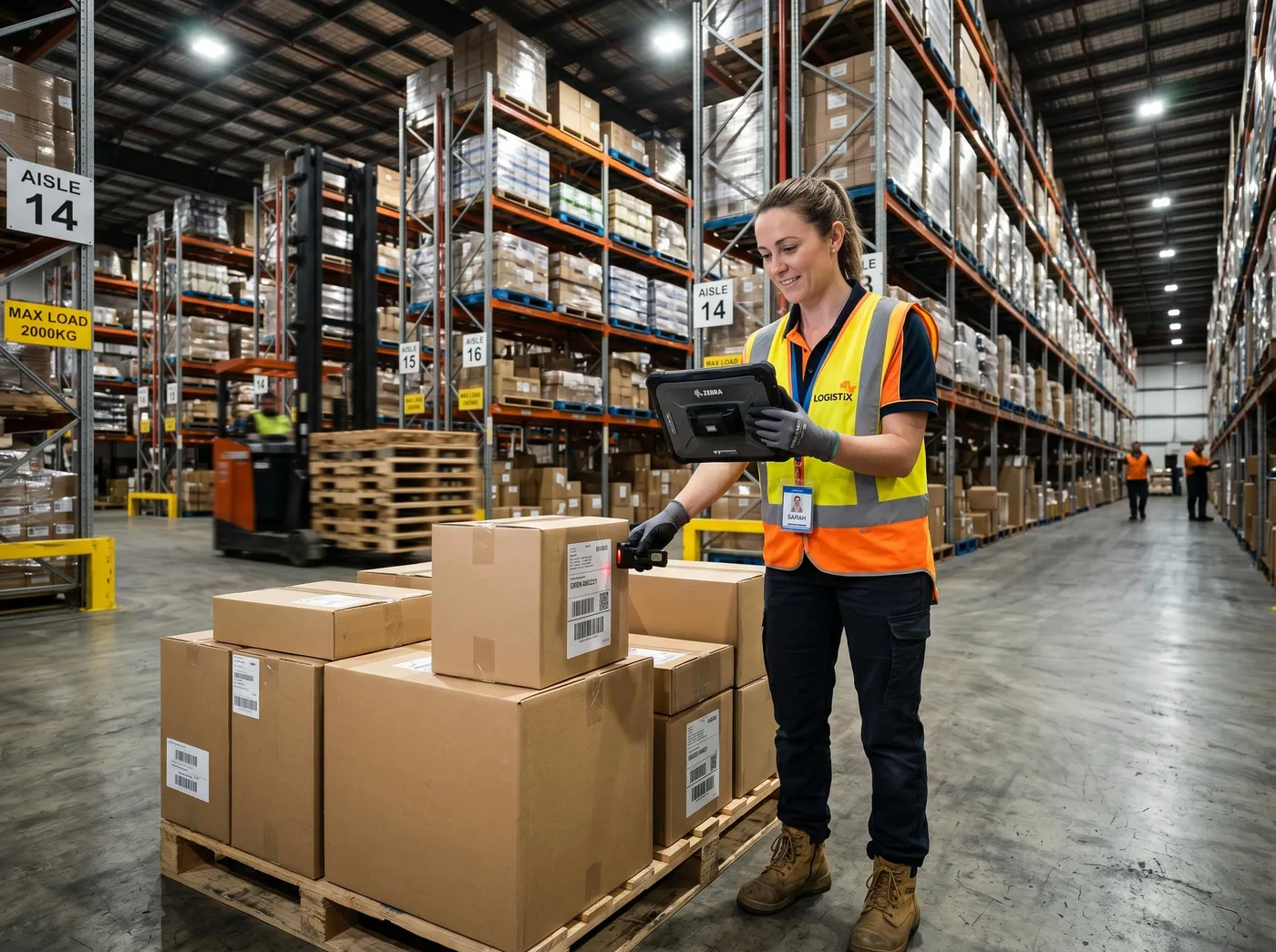 Tablette durcie en logistique : scan, hot-swap et montage chariot